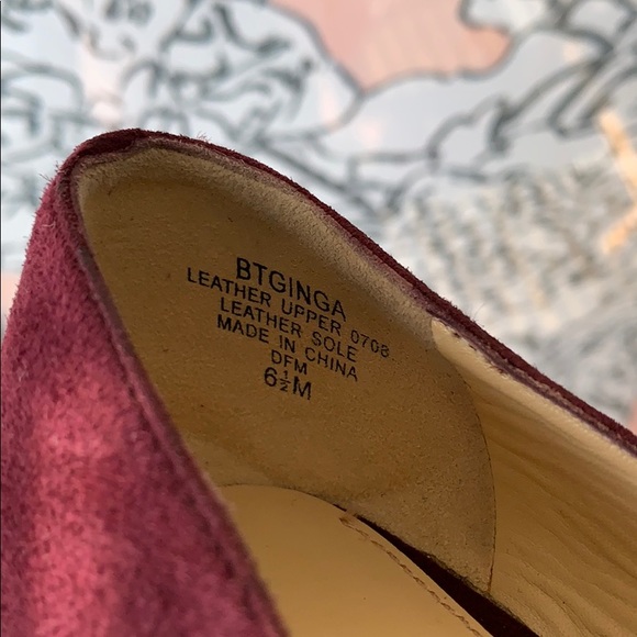 Boutique 9 BTGINGA Women’s Plum Suede High Heels, Size 6.5 - Picture 7 of 8